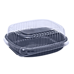 BANDEJA BASE NEGRA C/TAPA CLEAR ALTA CP-752 TER 1/200P