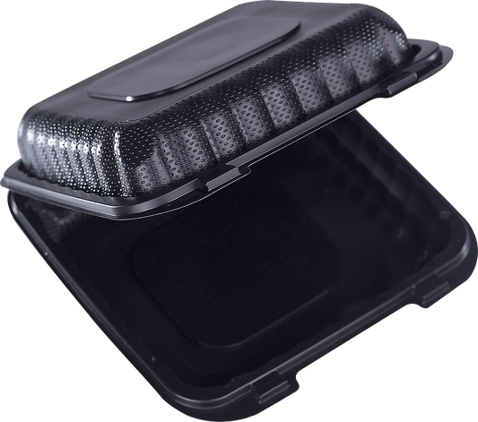 BANDEJA BIO 8X8 MFPP NEGRA S/D 4/50P