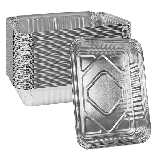 BANDEJA DE ALUMINIO RECT. 185 2.5LB 1000/1