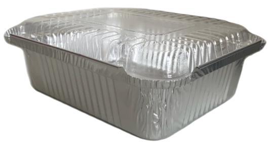 BANDEJA DE ALUMINIO RECT. RE165 1.5LB 8/125P