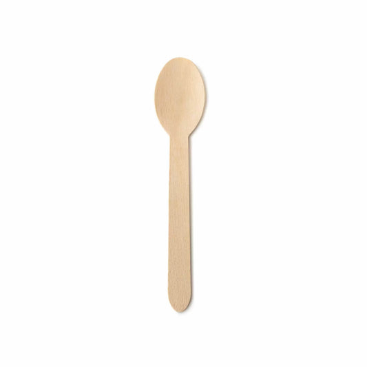 CUCHARA DE MADERA 16CM THINK. 50/100P