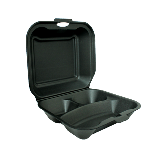 BANDEJA 8X8 NEGRA PLA C/D 2/100P