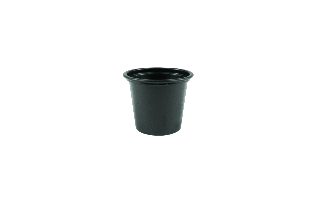 ENVASES SOUFFLE 1 OZ PLA COLOR NEGRO (S100)